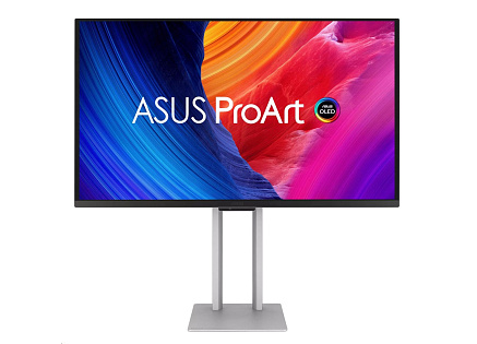 ASUS LCD 27" PA27UCDMR ProArt Display, 4K UHD, QD-OLED, Ultraslim, 240Hz, 0,1ms, HDR10, 99% DCI-P3, Thunderbolt4, Silver