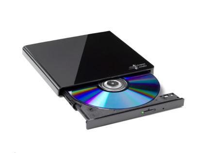 HITACHI LG - externí mechanika DVD-W/CD-RW/DVD±R/±RW/RAM GP57EB40, Slim, Black, box+SW