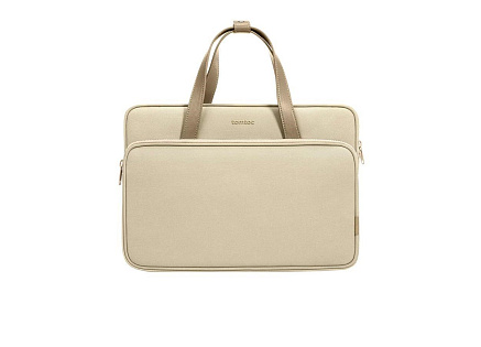 tomtoc Shoulder Bag - 14" a 13" MacBook Pro / Air, khaki