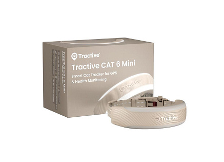 Tractive CAT 6 Mini – chytrý GPS lokátor pro kočky a monitor zdraví s integrovaným obojkem - hnědý Tractive CAT 6 Mini – chytrý GPS lokátor pro kočky a monitor zdraví s integrovaným obojkem - hnědý