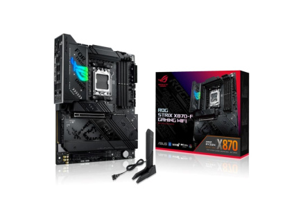 ASUS MB Sc AM5 ROG STRIX X870-F GAMING WIFI, AMD X870, 4xDDR5, 1xDP, 1xHDMI, 1xUSB4, WiFi