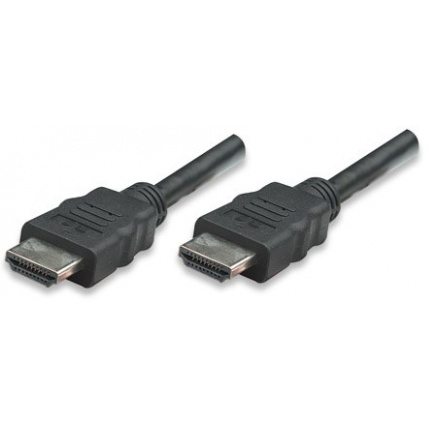 MANHATTAN kabel HDMI s Ethernetem, HEC, ARC, 3D, 4K, stíněný, 5m, Black MANHATTAN kabel HDMI s Ethernetem, HEC, ARC, 3D, 4K, stíněný, 5m, Black