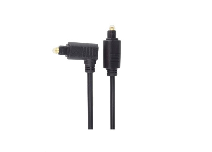 PremiumCord Kabel Toslink - Toslink 90°, tloušťka kabelu:4.0mm, délka 1m