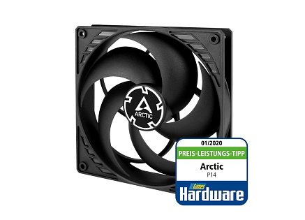 ARCTIC ventilátor P14, 140mm, 3pin, černá ARCTIC ventilátor P14, 140mm, 3pin, černá