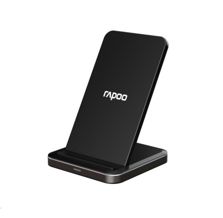 RAPOO bezdrátový nabíjecí stojánek XC220, adaptér, stříbrná/černá RAPOO bezdrátový nabíjecí stojánek XC220, adaptér, stříbrná/černá