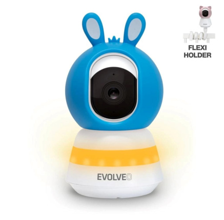 EVOLVEO Baby Monitor LUX, Chytrá 360° videochůvička s nočním viděním, detekcí pláče a pohybu, modrá EVOLVEO Baby Monitor LUX, Chytrá 360° videochůvička s nočním viděním, detekcí pláče a pohybu, modrá