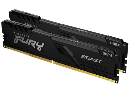 KINGSTON DIMM DDR4 16GB (Kit of 2) 3600MT/s CL17 FURY Beast Černá KINGSTON DIMM DDR4 16GB (Kit of 2) 3600MT/s CL17 FURY Beast Černá