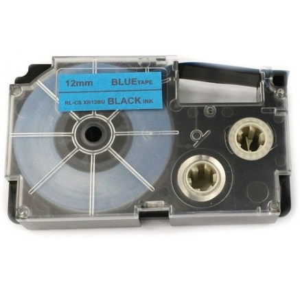 Xerox kompatibilní páska s Casio XR-12BU1, 12mm x 8m, černý tisk / modrý podklad - ALLPRINT Xerox kompatibilní páska s Casio XR-12BU1, 12mm x 8m, černý tisk / modrý podklad - ALLPRINT