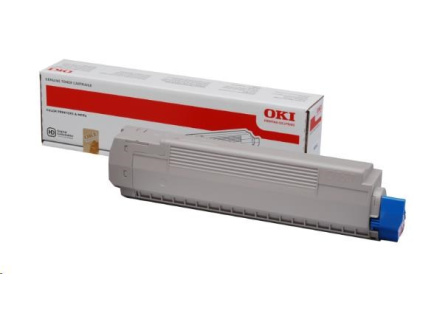 OKI toner do MC861br>  Kapacita:10 000 str. při 5% krytí.