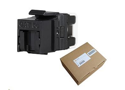 Solarix MULTIPACK 24 ks - rychlozařezávací keystone CAT5E UTP RJ45 černý SXKJ-5E-UTP-BK-NA