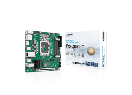 ASUS MB Sc LGA1851 PRO Q870I-C-CSM, Intel Q870, 4xDDR5, 2xDP, 1xHDMI, Mini-ITX