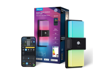 BAZAR - Govee RGBICWW Smart venkovní nástěnné světlo 1500lm Matter - Poškozený obal (Komplet)