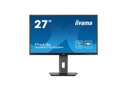 iiyama XUB2797QSN-B2, 68,6 cm (27''), USB, USB-C, Ethernet, kit (USB), black