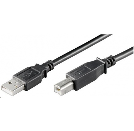 PREMIUMCORD Kabel USB 2.0 A-B propojovací 2m, barva černá PREMIUMCORD Kabel USB 2.0 A-B propojovací 2m, barva černá