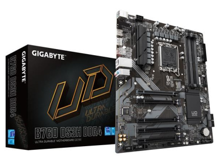 GIGABYTE MB Sc LGA1700 B760 DS3H DDR4, Intel B760, 4xDDR4, 1xDP, 1xHDMI