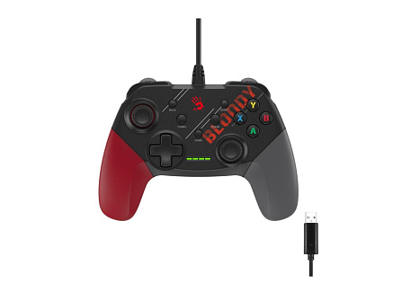 A4tech Bloody GP30, gamepad, USB, černo-červený