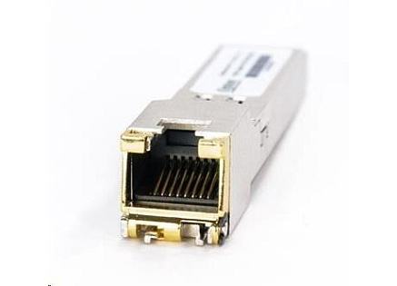 SFP+ transceiver 10Gbps, 10GBASE-T, do 30m (CAT 6A či 7), RJ-45, 0 až 70°C, HPA komp.