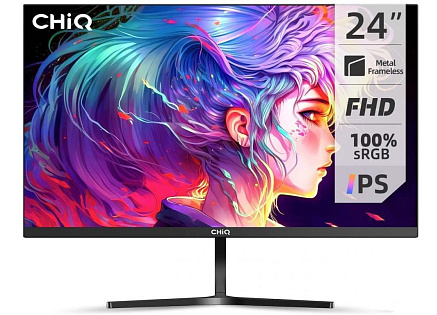 CHiQ MT 24F650 24", FHD, 75 Hz, Frameless, černý