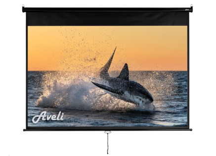 Nástěnné projekční plátno Aveli, 200x125cm (16:10) 92", černý tubus Nástěnné projekční plátno Aveli, 200x125cm (16:10) 92", černý tubus