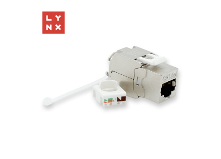 LYNX keystone STP Cat5e, samozařezávací, stříbrný