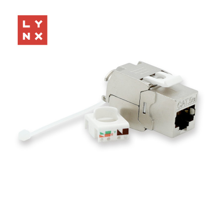 LYNX keystone STP Cat5e, samozařezávací, stříbrný
