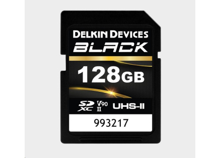 Delkin SDXC BLACK Rugged UHS-II R300/W250 (V90) 128GB (new) Delkin SDXC BLACK Rugged UHS-II R300/W250 (V90) 128GB (new)