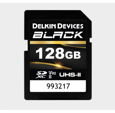 Delkin SDXC BLACK Rugged UHS-II R300/W250 (V90) 128GB (new)