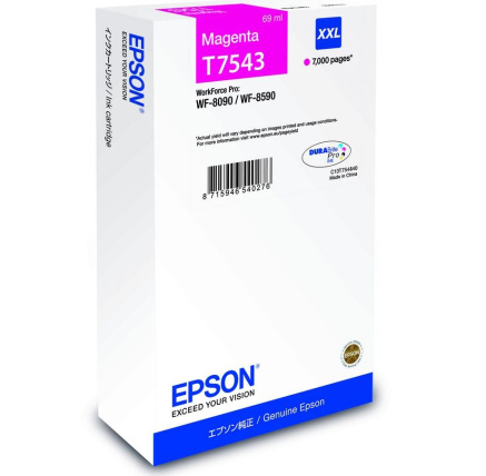 EPSON Ink bar WF-8090 / WF-8590 Ink Cartridge XXL Magenta - 7000str. (69 ml)