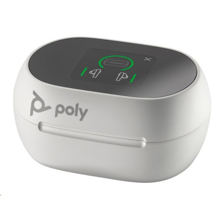 BAZAR - Poly Voyager Free 60+ bluetooth headset, USB-C adaptér, dotykové nabíjecí pouzdro, bílá - Rozbaleno (Kompl