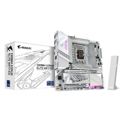 GIGABYTE MB Sc LGA1851 Z890M A ELITE WF7 ICE, Intel Z890, 4xDDR5, 1xDP, 1xHDMI, 1xUSB4, WiFi, mATX