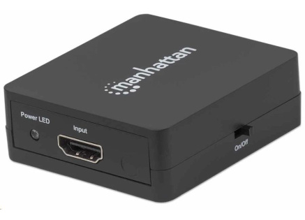 Manhattan HDMI rozdělovač, 1080p 2-Port HDMI Splitter, USB Powered, černá