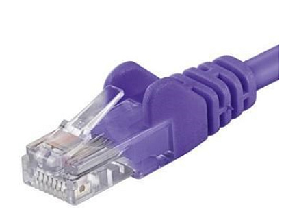 PremiumCord Patch kabel UTP RJ45-RJ45 CAT6 0.5m fialová
