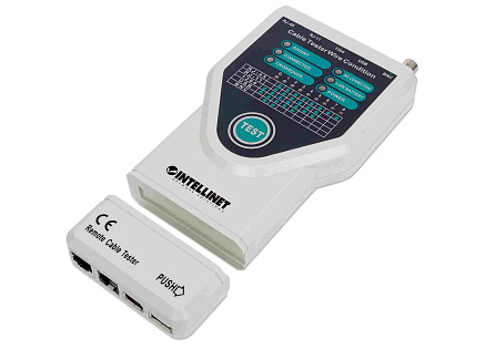 Intellinet Cable Tester, 5-in-1, RJ45, RJ11, USB, Firewire, BNC
