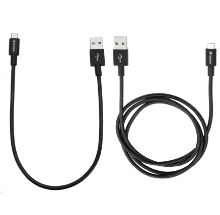 VERBATIM kabel Micro B USB Cable Sync & Charge 100cm (Black) + Verbatim Micro B USB Cable Sync & Charge 30cm (Black) VERBATIM kabel Micro B USB Cable Sync & Charge 100cm (Black) + Verbatim Micro B USB Cable Sync & Charge 30cm (Black)