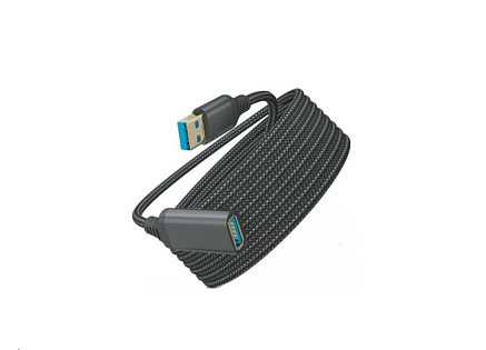 WG - Prodlužovací kabel USB-A (male) to USB-A (female) / 3m / nylon braided / black WG - Prodlužovací kabel USB-A (male) to USB-A (female) / 3m / nylon braided / black
