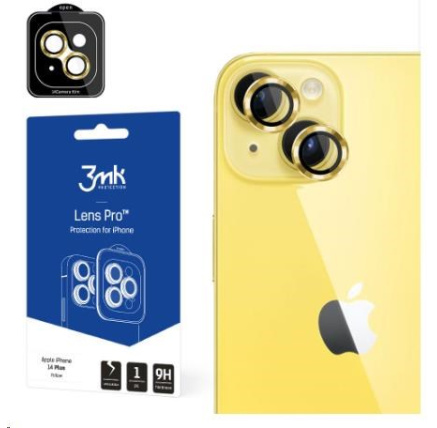 3mk Lens Protection Pro pro Apple iPhone 15 Plus, Yellow 3mk Lens Protection Pro pro Apple iPhone 15 Plus, Yellow