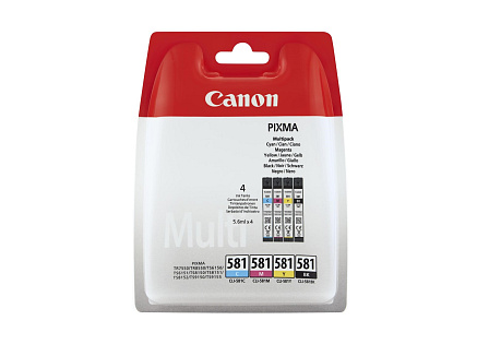 Canon CARTRIDGE CLI-581 C/M/Y/BK MULTI-PACK pro PIXMA TS615x, TS625x, TS635x, TS815x, TS825x, TS835x, TS915x (200 str.)