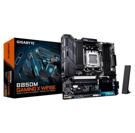 GIGABYTE MB Sc AM5 B850M GAMING X WF6E, AMD B850, 4xDDR5, 2xDP, 1xHDMI, WiFi, mATX