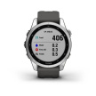 Garmin fenix 7s Glass, Silver/ Graphite Silicone Band, EU
