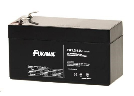 Baterie - FUKAWA FW 1,2-12 U (12V/1,2Ah - Faston 187), životnost 5let
