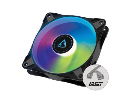 ARCTIC ventilátor P12 PWM PST A-RGB, 120mm, 4pin, ARGB, PWM, černá ARCTIC ventilátor P12 PWM PST A-RGB, 120mm, 4pin, ARGB, PWM, černá