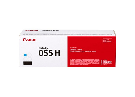 Canon TONER CRG-055H azurový pro i-SENSYS LBP663Cdw, LBP664Cx, MF742Cdw, MF744Cdw (5 900 str.) Canon TONER CRG-055H azurový pro i-SENSYS LBP663Cdw, LBP664Cx, MF742Cdw, MF744Cdw (5 900 str.)