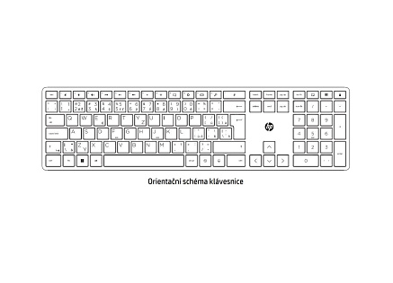 HP 720 Rechargeable wireless keyboard mouse - set dobíjecí bezdrátové myši a klávesnice
