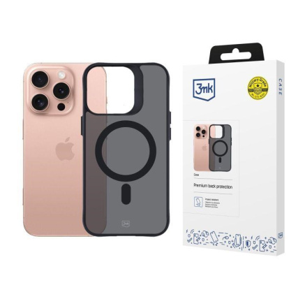 3mk ochranný kryt Smoke MagCase pro Apple iPhone 16 Pro 3mk ochranný kryt Smoke MagCase pro Apple iPhone 16 Pro