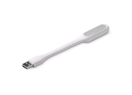 C-TECH USB lampička k notebooku UNL-04, flexibilní, bílá
