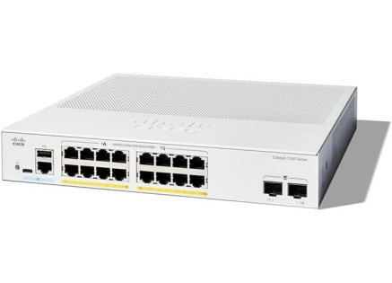 Cisco Catalyst switch C1200-16T-2G (16xGbE,2xSFP,fanless) - REFRESH