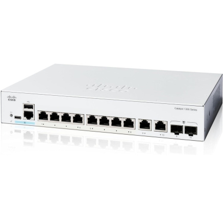 Cisco Catalyst switch C1300-8T-E-2G (8xGbE,2xGbE/SFP combo,fanless) - REFRESH Cisco Catalyst switch C1300-8T-E-2G (8xGbE,2xGbE/SFP combo,fanless) - REFRESH