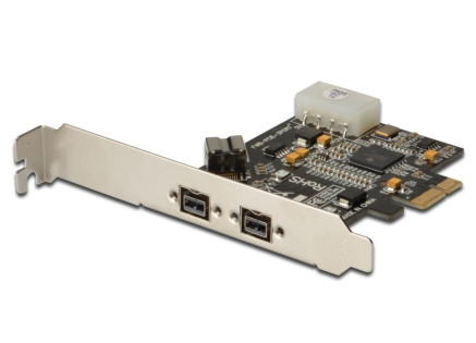 DIGITUS PCI Express Card, Firewire 800 1394b (2+1 porty 9pin)