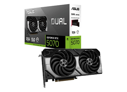 ASUS VGA NVIDIA GeForce RTX 5070 DUAL 12GB, 12GB GDDR7, 3xDP, 1xHDMI