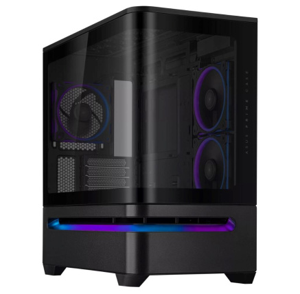 ASUS Case AP202 PRIME CASE, mATX, Průhledná bočnice, 3x 120mm ARGB Fan, černá